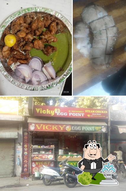 The exterior of Vicky Egg Point & steam chicken