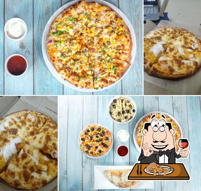 Get pizza at Roms Pizza