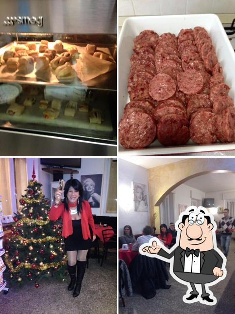 Questa è la immagine che mostra la interni e cibo di Easy bar "al Tramvai"