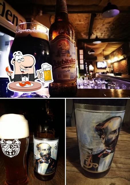 Vous pouvez prendre une pinte de bière blonde ou brune