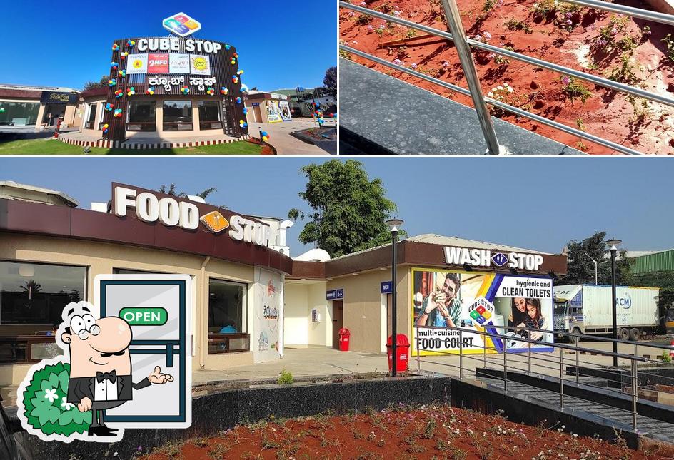 The exterior of Cube Stop Multi-Cuisine Highway Restaurant