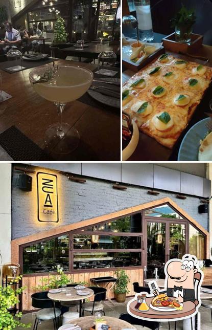 Try out pizza at Nua Cafe