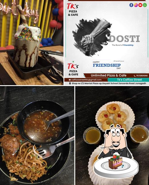 Chocolate cake at TK's Cafe (Dosa Delights)