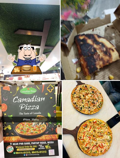 Meals at Canadian pizza
