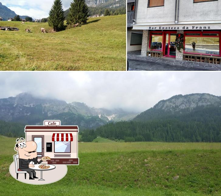 Goditi la vista dagli esterni di Enoteca da Franz