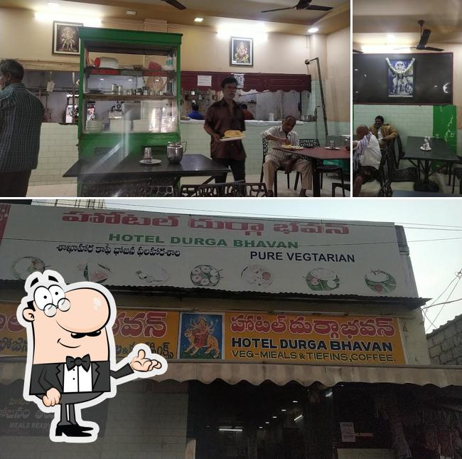 The interior of Hotel Durga Bhavan