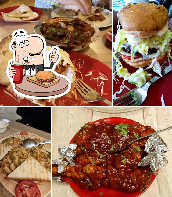 Hamburger at Pizza Inn