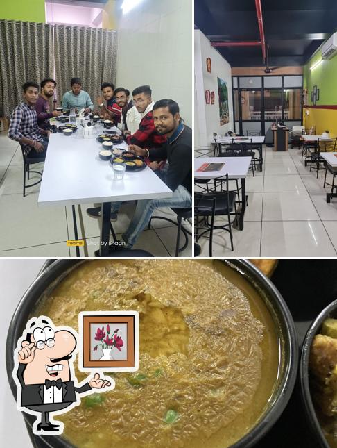 Among various things one can find interior and food at Shondharuchi