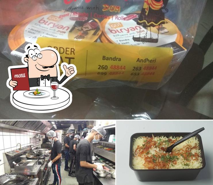 Food at Go! Biryan