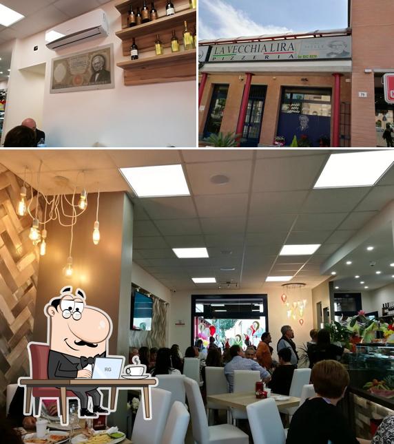 Gli interni di La Vecchia Lira