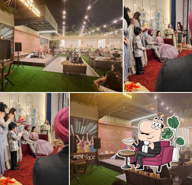 The interior of Maharaja Palassio (Sky garden Restro and Terrace) Banquet Hall/Family Party Restaurents/Best Restaurants in Batala