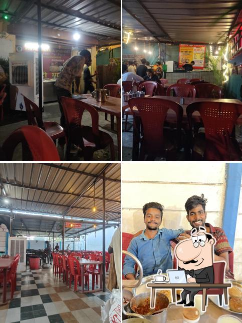 Take a seat at one of the tables at Honey Daal Baati