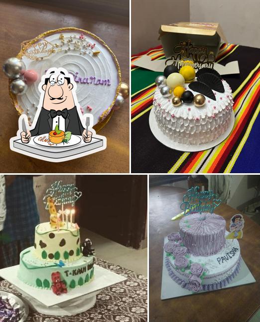 Food at KAVI'S homemade cakes