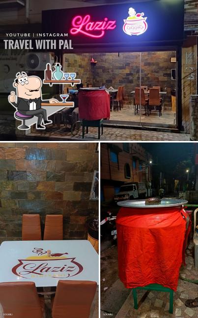 The interior of LAZIZ BIRIYANI