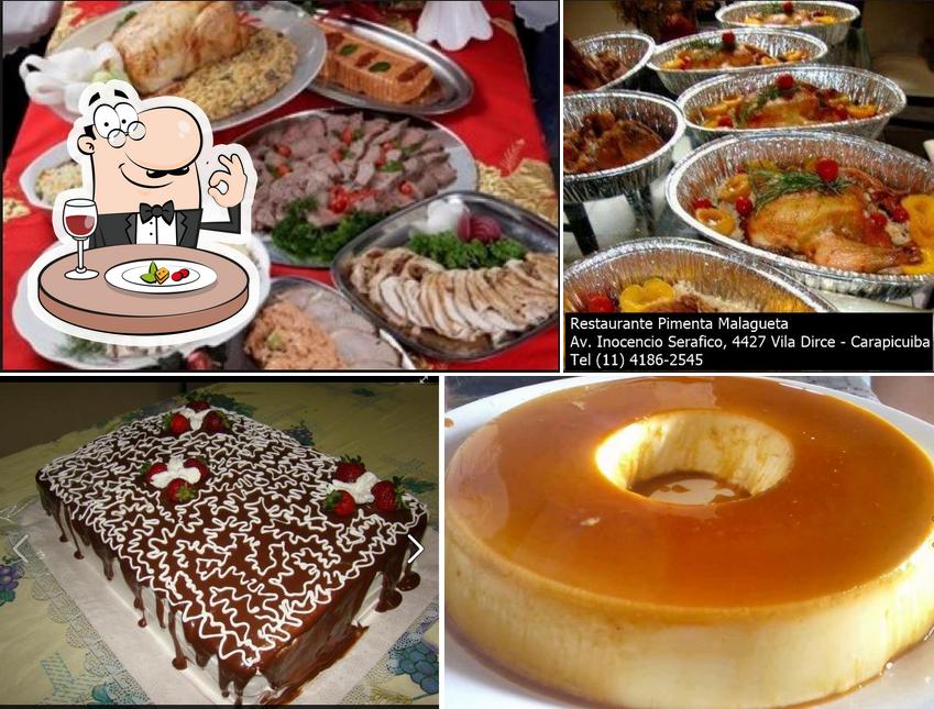 Comida em Restaurante Pimenta Malagueta