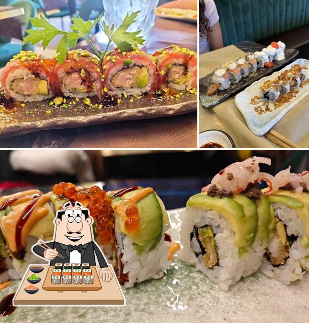 Scegli le diverse opzioni di sushi