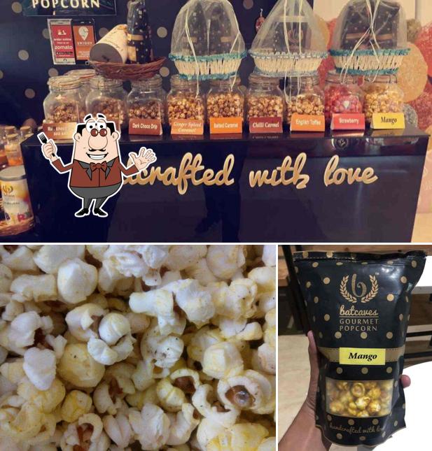 Food at Batcaves Gourmet Popcorn