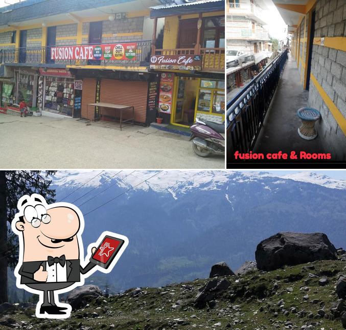 The exterior of Fusion Cafe & guest house