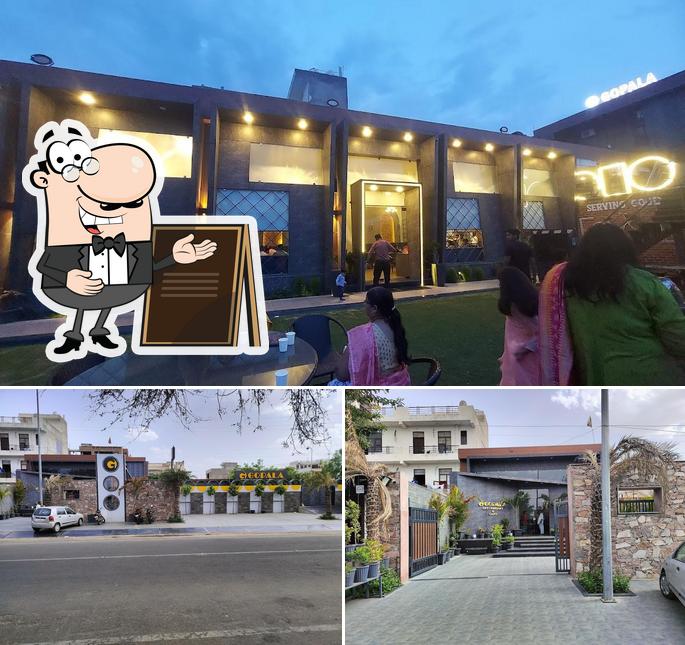 The exterior of Gopala Restaurant