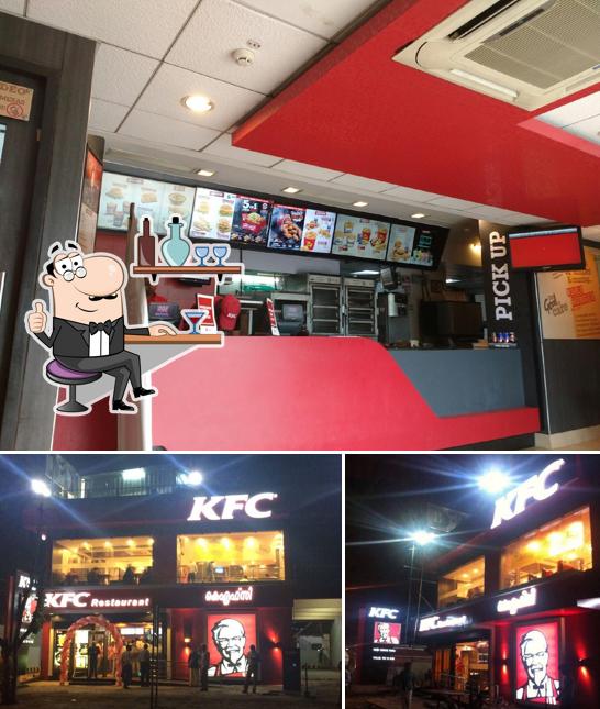 The interior of KFC