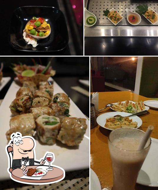 Meat dishes are served at RBG Bar & Grill - Park Inn by Radisson IP Extension