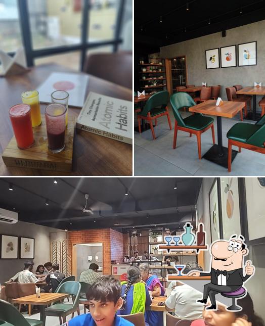 The interior of FRUITBAE Trichy