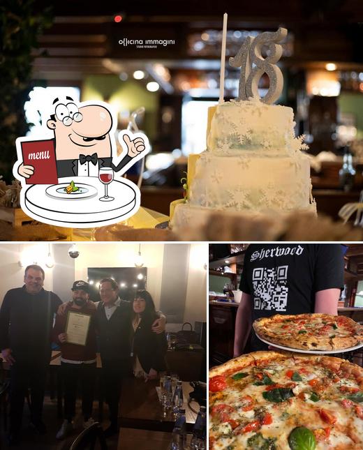 La immagine della cibo e bancone da bar di Sherwood Birreria Pub