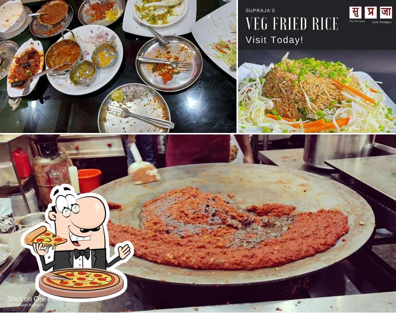 Order pizza at Supraja The Ultimate
