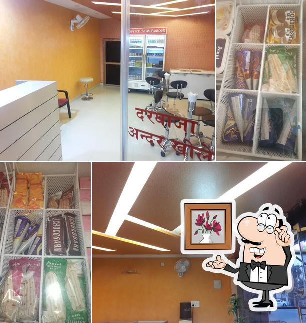 The interior of Amul Ice Cream Parlour