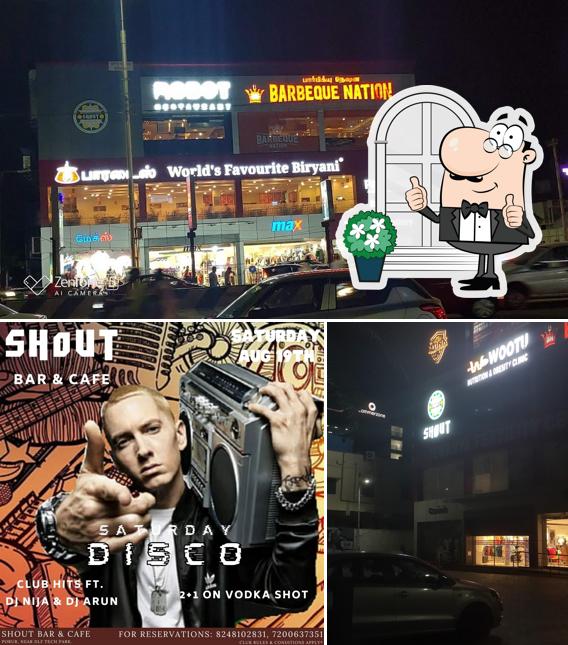The exterior of SHOUT Bar & Cafe