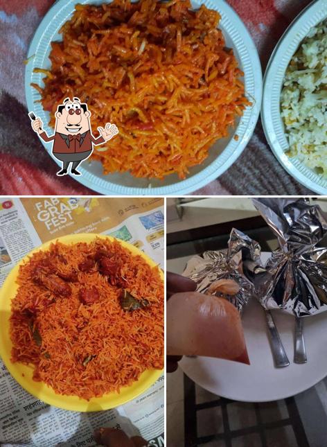 Food at Aayan Hyderabadi chicken Biryani corner