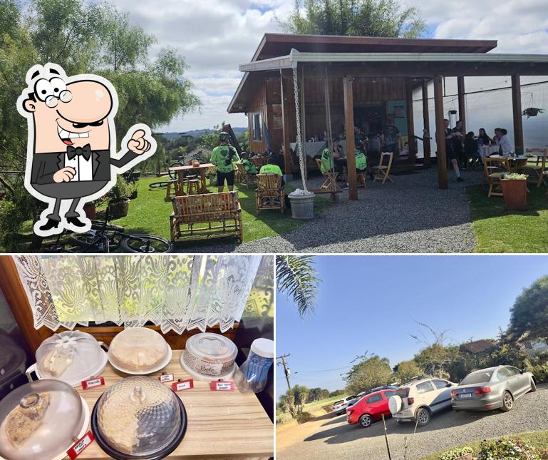 Esta é a foto mostrando exterior e comida a Campo Ila
