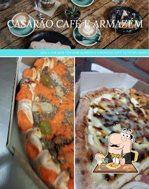 Esta é a foto ilustrando comida e bebida a La Vecchia Pizza