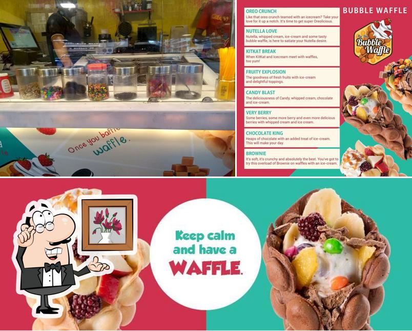 The interior of My Big Bubble Waffle