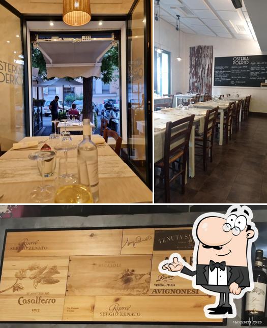 Guarda la foto che mostra la interni e bevanda di Osteria Poerio
