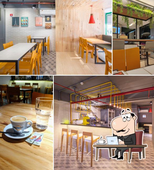 O interior do Vero Trattoria Italiana: Pizza, Comida Italiana, Buffet, Vinhos, Delivery, Águas Claras - DF