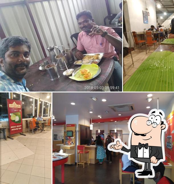 The interior of Sri Sai Cafe (Pure Vegetarian)