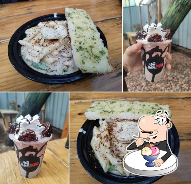 The BlackFox Cafe offers a variety of sweet dishes