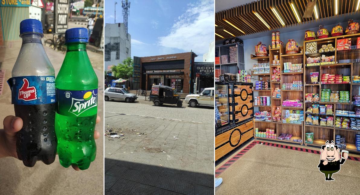 Enjoy a beverage at Lovely Sweet Shop