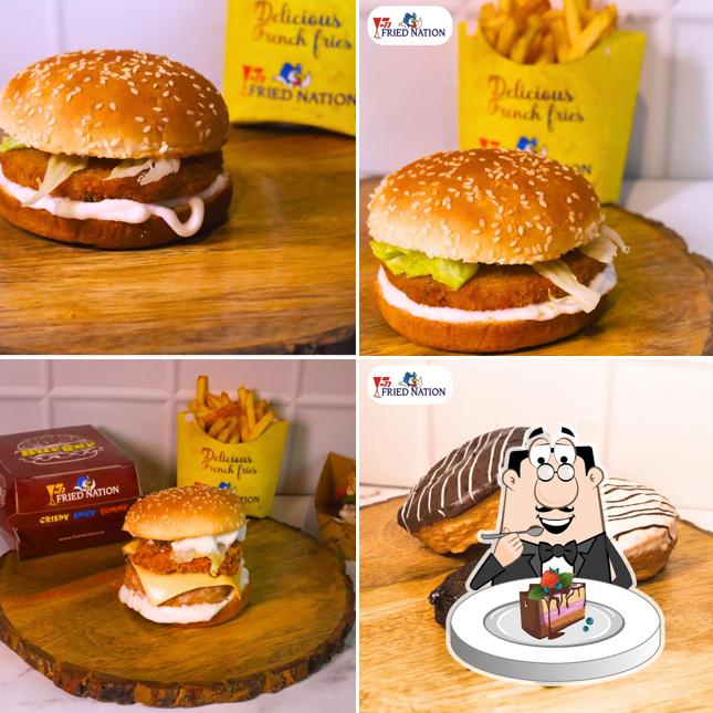 Chocolate cake at Fried Nation