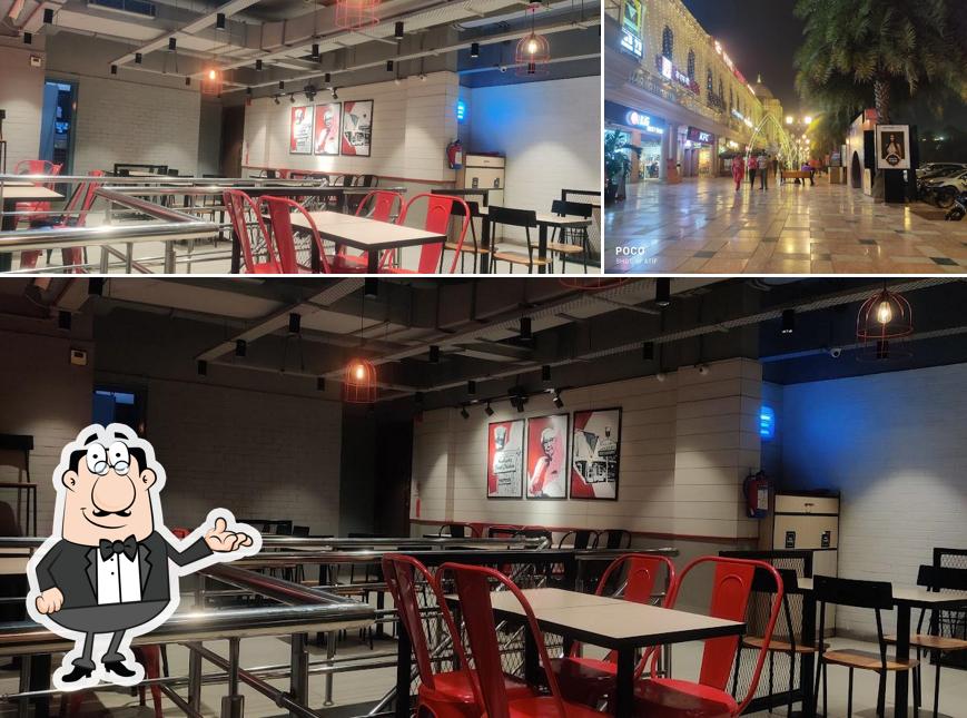KFC is distinguished by interior and exterior