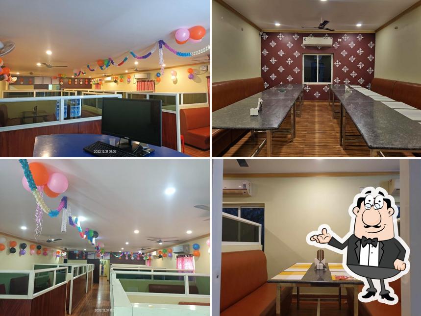 The interior of Mahesh Garden and Family Restaurant
