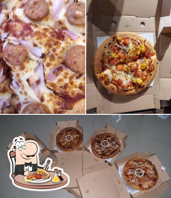 Try out pizza at Pizza Hut