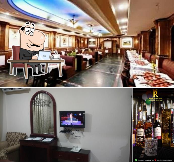 Among various things one can find interior and beverage at Hotel Rajmahal