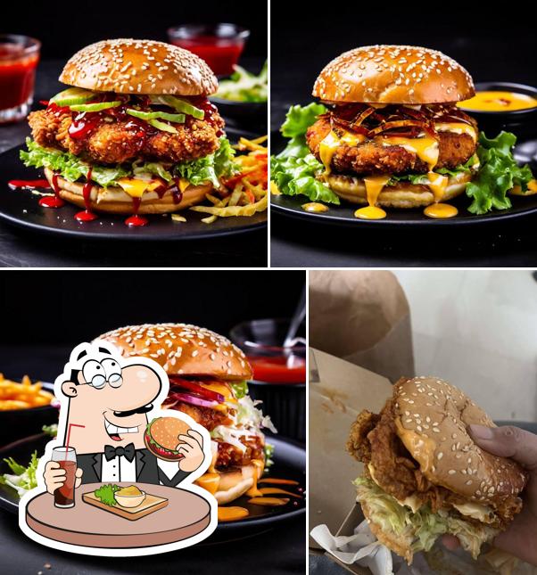 Try out a burger at Burger Or Chai