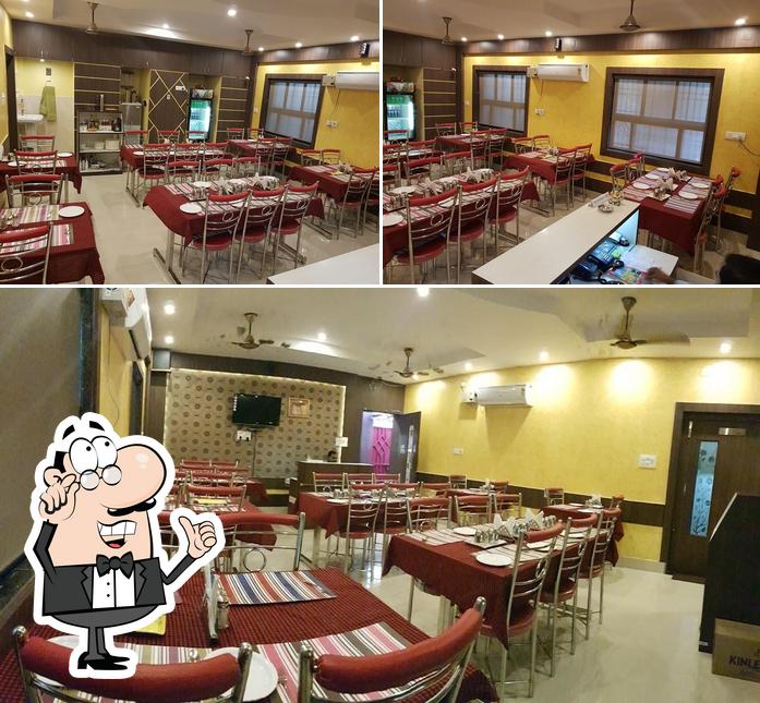The interior of Chandramani A/C Restaurant
