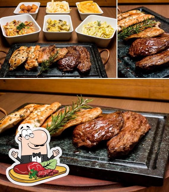 Escolha refeições de carne no La Mia Parma