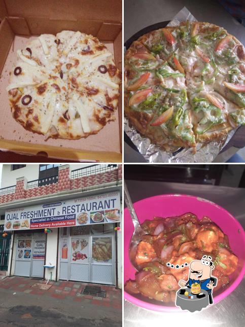 Food at Ojal restaurant (owner :- sharanjit singh)