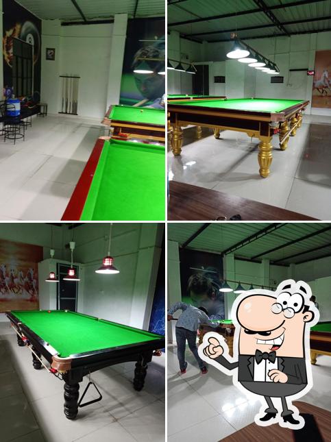 The interior of Snooker club
