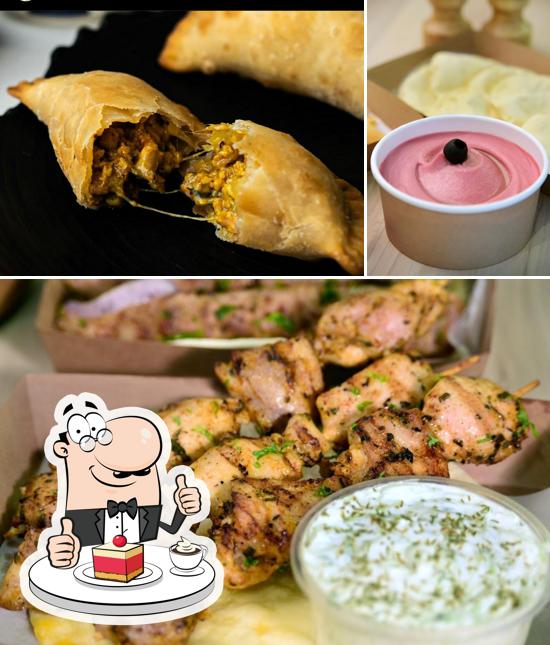 The Organic Oil Kitchen Meditrerranean and Europian cuisine offers a selection of sweet dishes